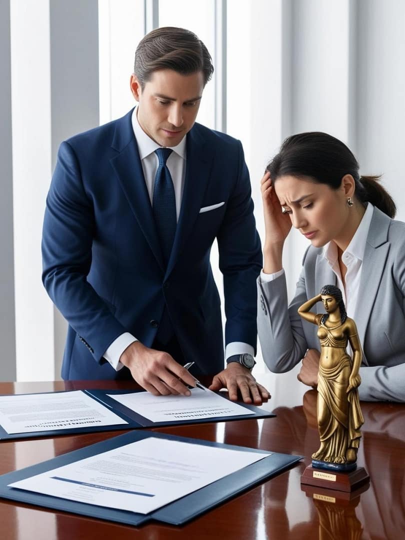 Rozwiązanie umowy o pracę, Adwokat Rzeszów Rozwiązanie umowy przedstawione podczas konsultacji z adwokatem w Rzeszowie. Dokumenty na biurku dotyczą rozwiązania umowy.