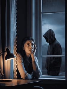 Stalking – dowiedz się, jak chronić swoją prywatność i skorzystaj z pomocy Adwokata w Rzeszowie w sprawach stalkingu. Obraz symbolizuje ochronę praw ofiar i wsparcie prawne w trudnych sytuacjach.